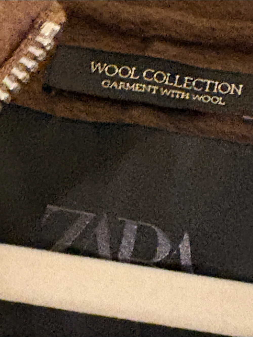 Nwt-Zara-Wool Collection-Zip Front Coat - Picture 6 of 6